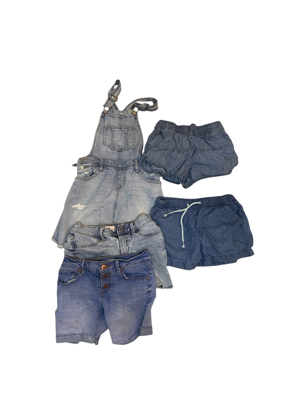 Girls Jean shorts lot size 10 12 - Picture 11 of 14